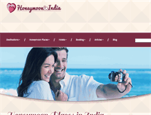 Tablet Screenshot of honeymooninindia.com